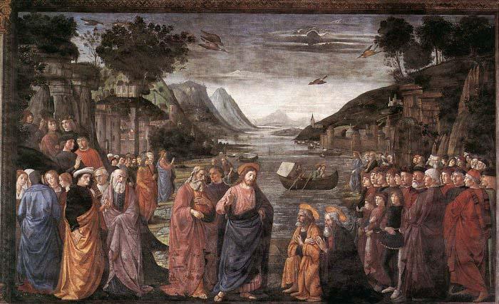 GHIRLANDAIO, Domenico Calling of the First Apostles